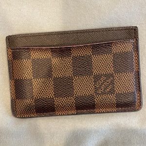 Luis Vuitton Damier card holder wallet